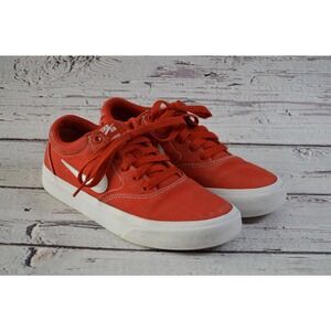 Nike SB Canvas Skateboarding Shoes Big Kids‎ Size 4.5 Red Pre-Owned